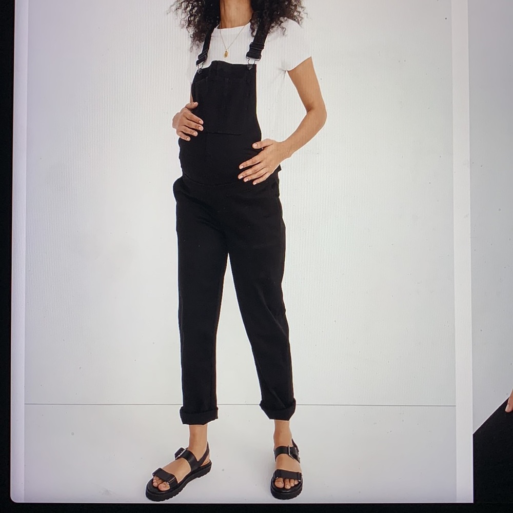 Madewell maternity overalls in carbondale wash. Size L